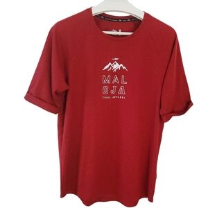 MALOJA Anderterm short sleeve shirt mountain bike red size medium